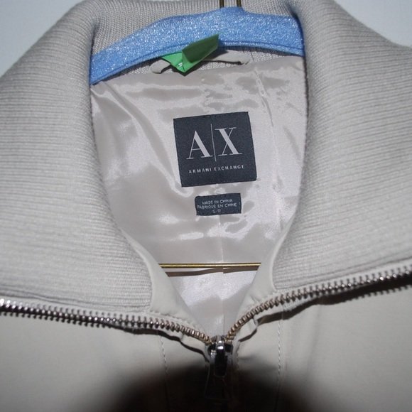 Armani Exchange Tan Moto Jacket - Picture 2 of 3